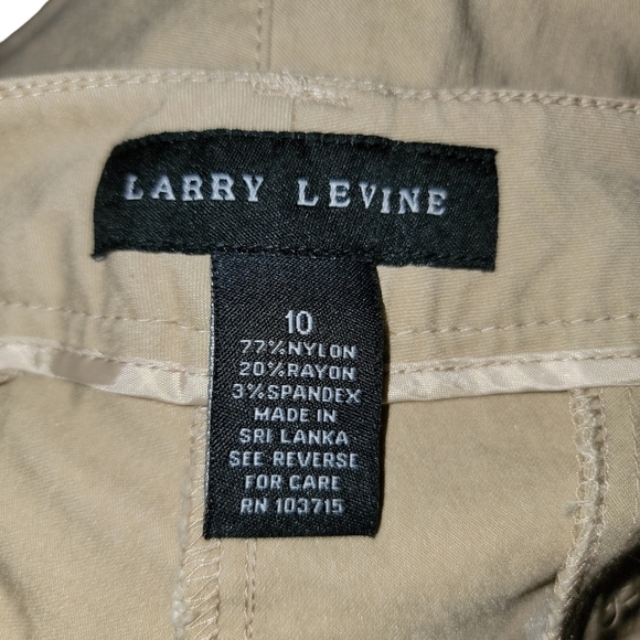 Larry Levine size 10 khaki Nylon, Rayon, & spandex pants - Picture 4 of 7